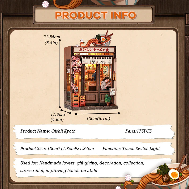 (sold out) Oishii Kyoto – DIY Miniature House Kit