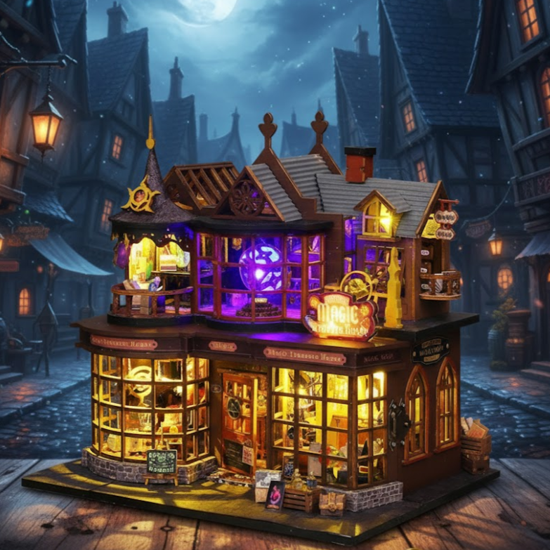 Magic Treasure House DIY Miniature Dollhouse Kit