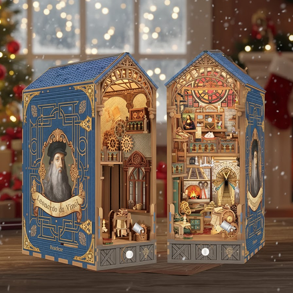 Leonardo da Vinci Book Nook – DIY Book Nook Kit