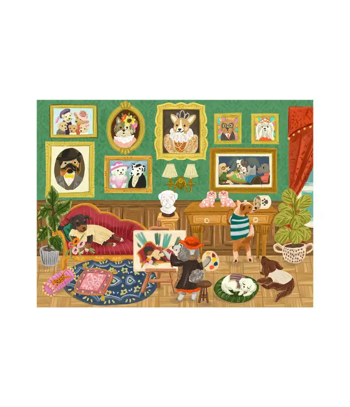Jigsaw Puzzle Doggie Art Gallery