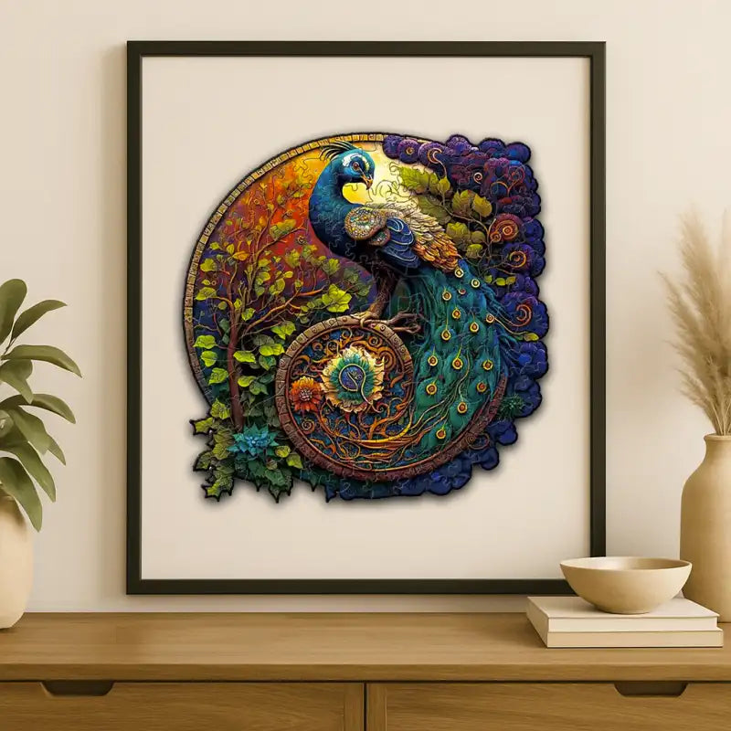 Majestic Peacock Jigsaw Puzzle