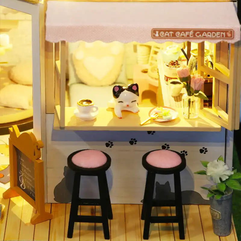 Miniature House Cat Café