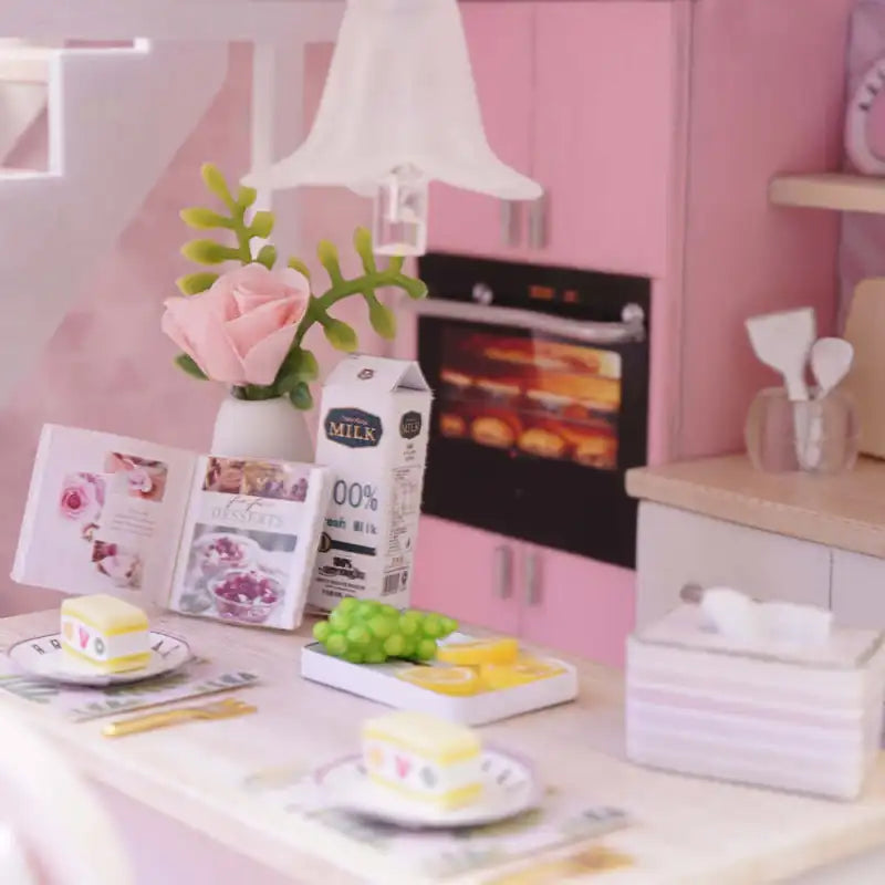 Miniature Wooden House Tranquil Life