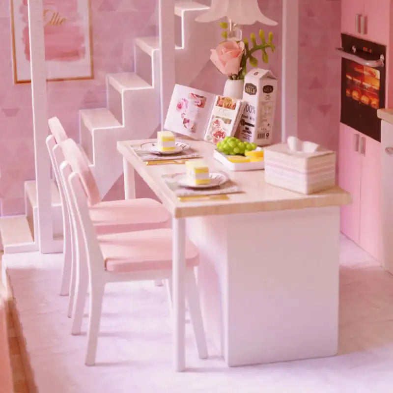 Miniature Wooden House Tranquil Life