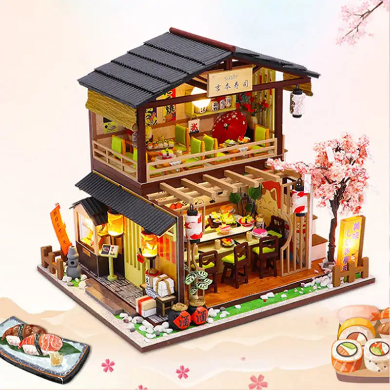 Miniature House Japanese Sushi Bar