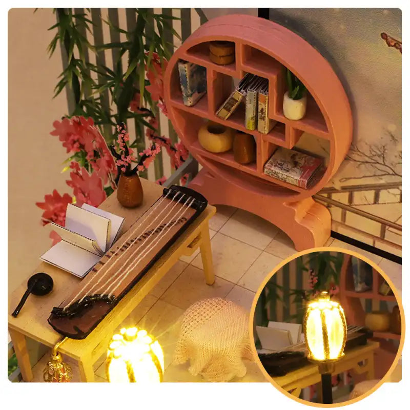 Miniature House Guqin Pavilion
