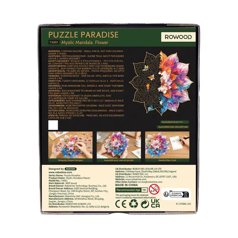 Jigsaw Puzzle Mystic Mandala Flower