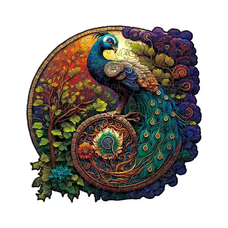 Majestic Peacock Jigsaw Puzzle