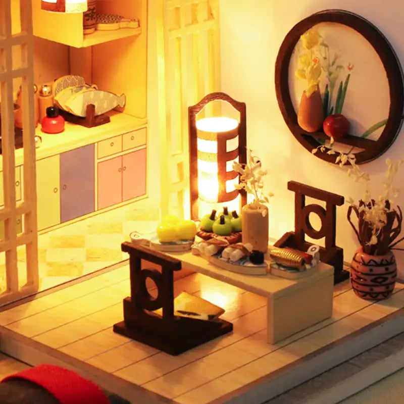 Miniature Bamboo Cottage