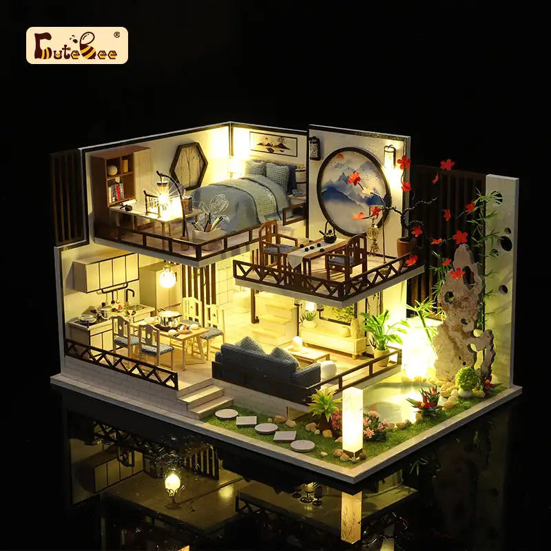 Miniature Bamboo Charm House