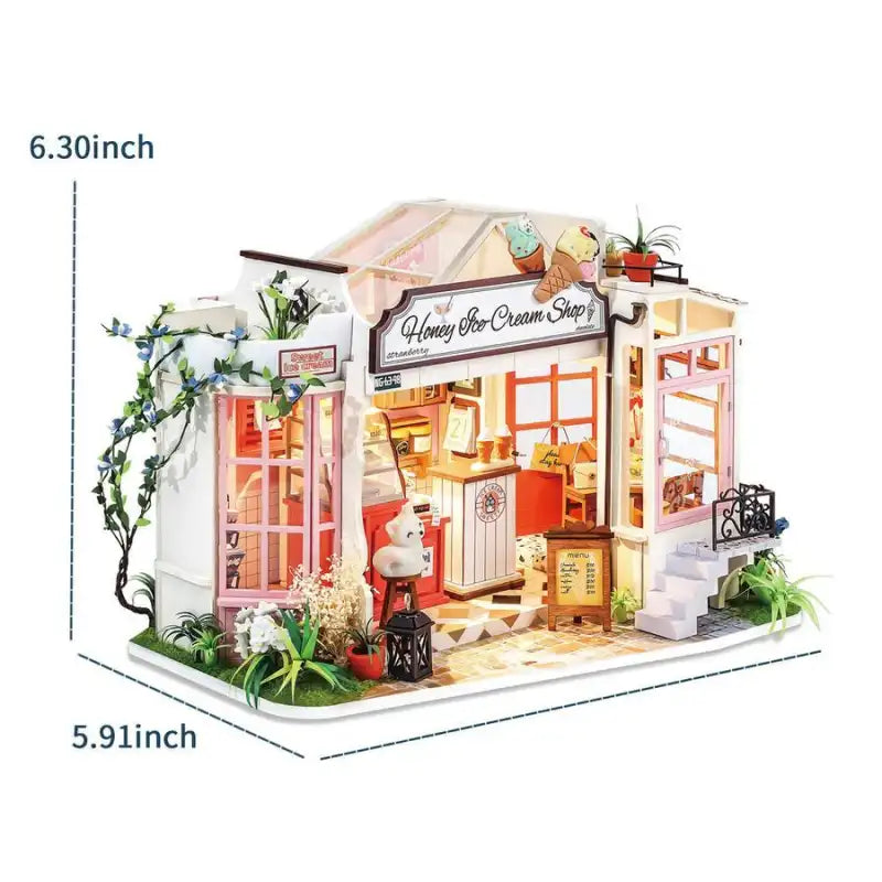 Miniature House Honey Ice Cream Shop
