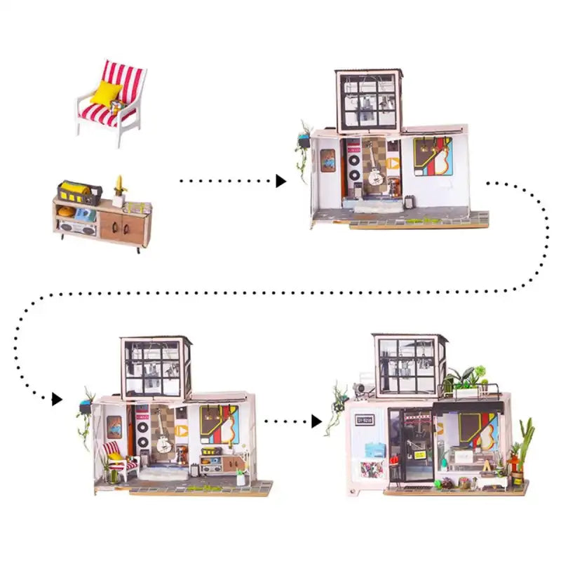 Kevin's Bachelor Studio Miniature House