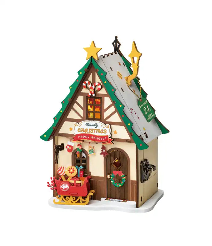 Miniature Twinkling Christmas House