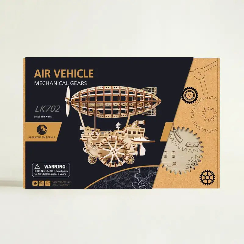 3D Wooden Airship Puzzle