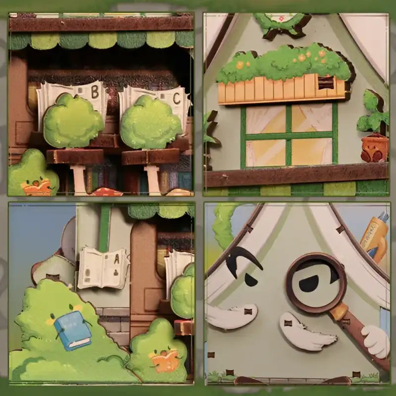 3D Wooden Puzzle Bookshop