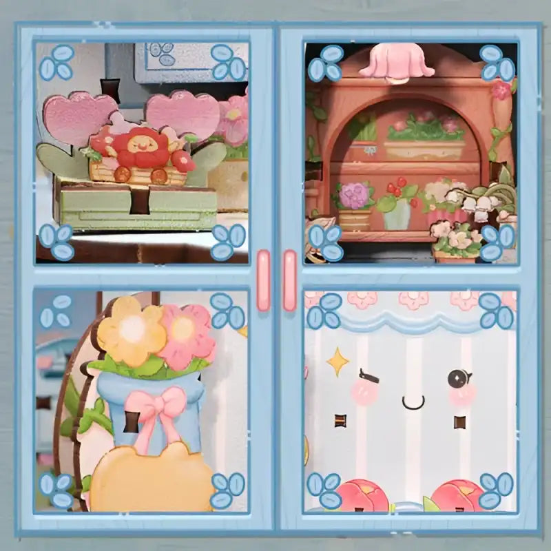3D Wooden Flower Shop Puzzle