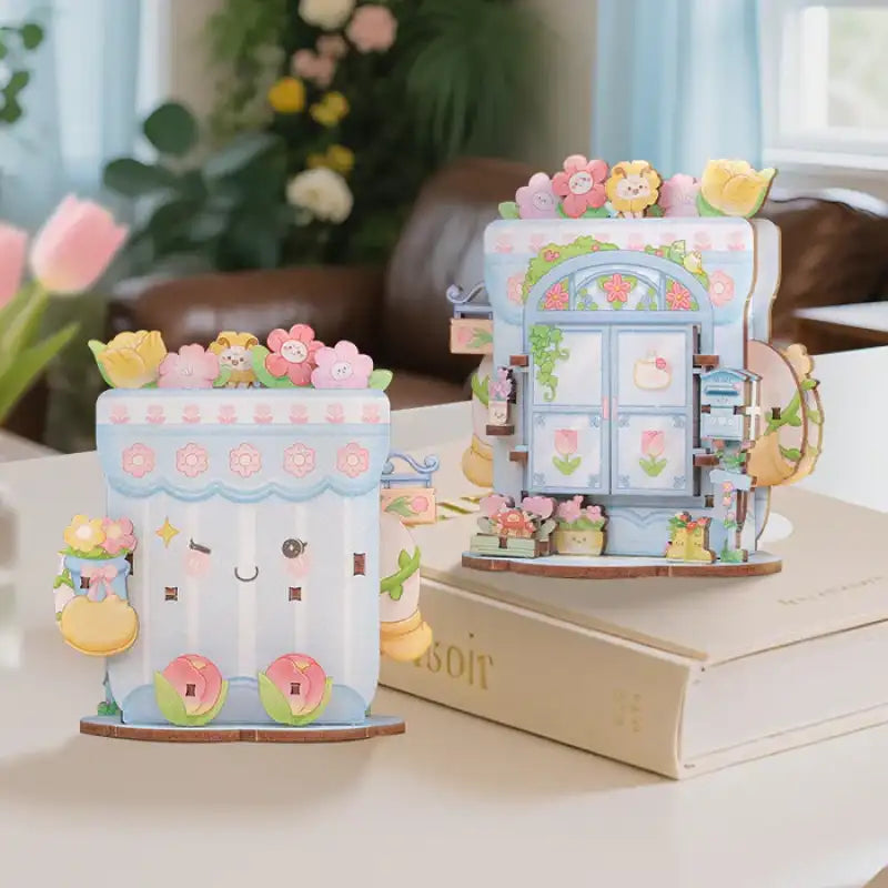 3D Wooden Flower Shop Puzzle