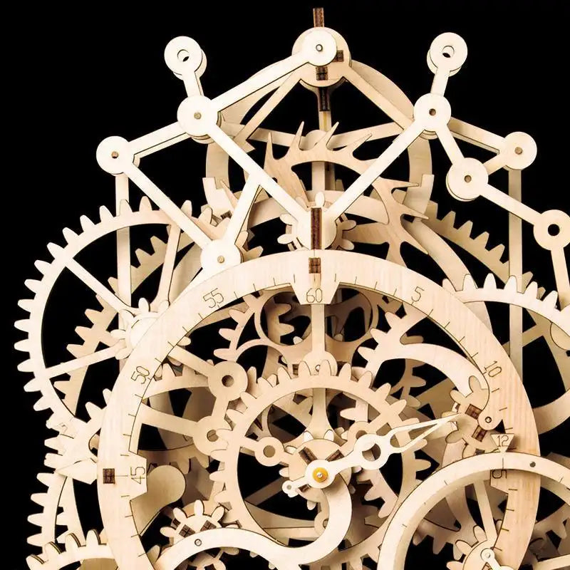 3D Wooden Mechanical Clock Puzzle "The Clock"