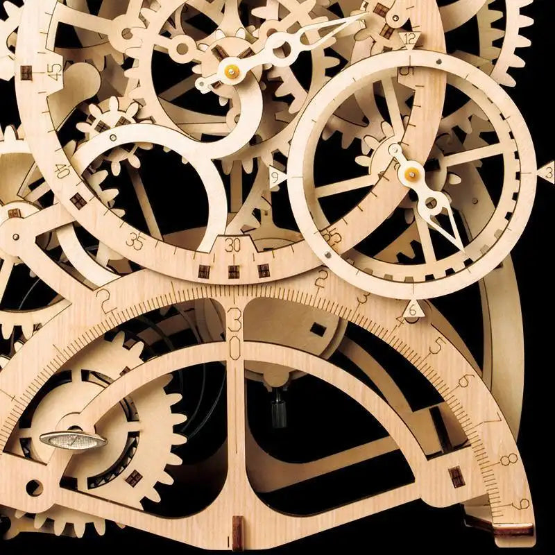 3D Wooden Mechanical Clock Puzzle "The Clock"