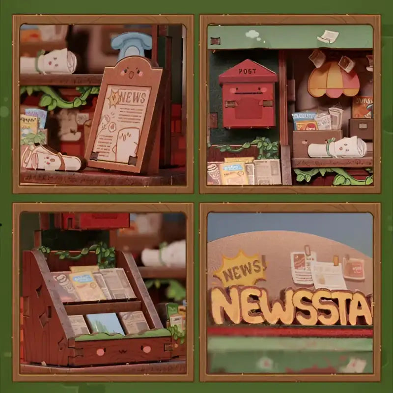 3D Wooden News Stand Puzzle