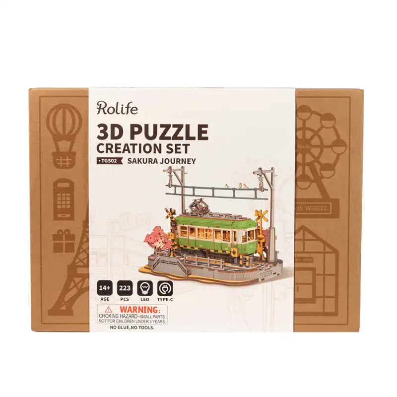 3D Wooden Sakura Journey Puzzle