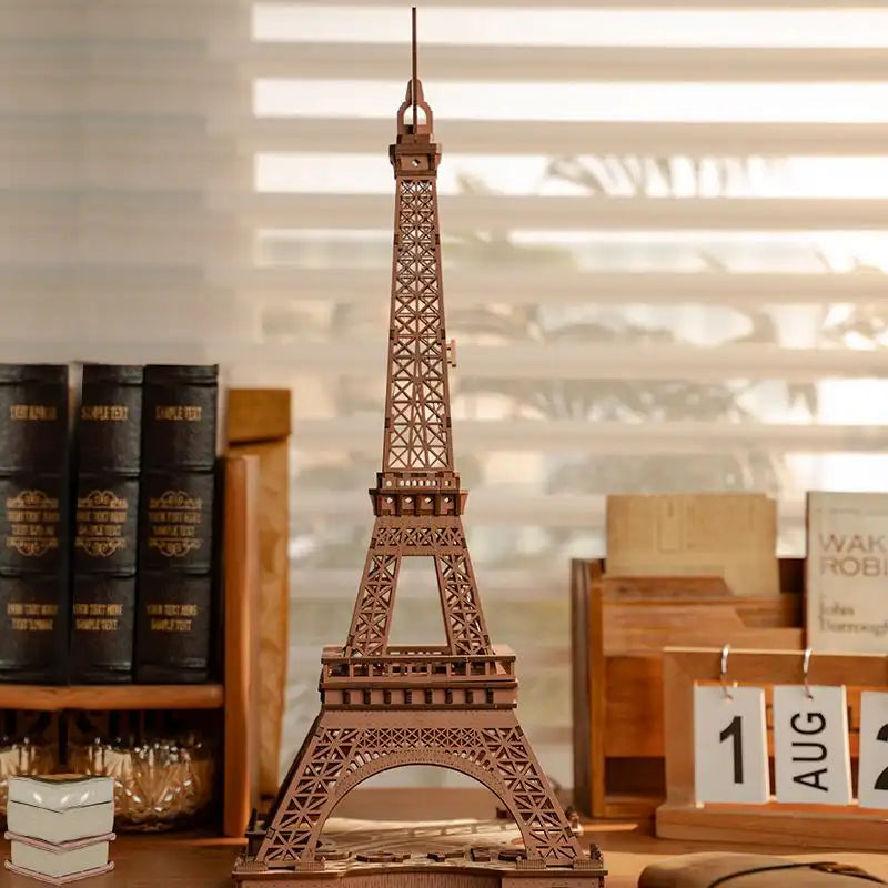 3D Wooden Puzzle Illuminated Eiffel Tower
